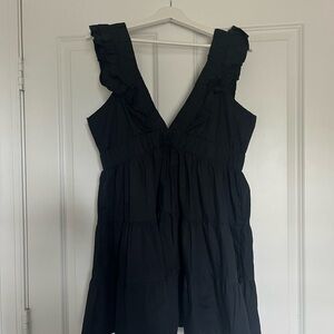 Abercrombie & Fitch V-neck Ruffle Sundress L